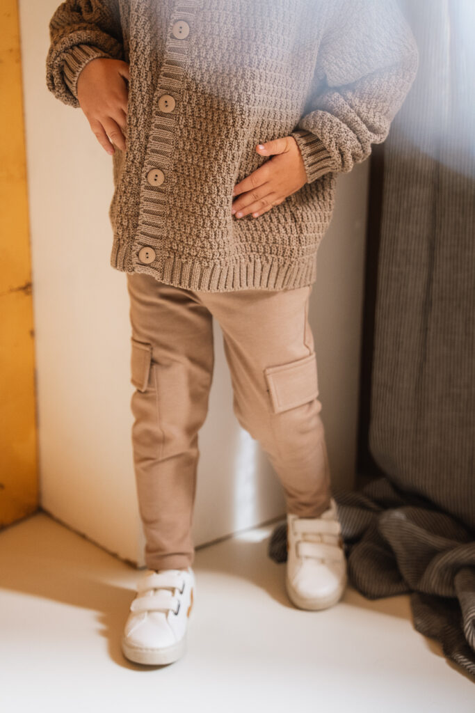Chino brown melange with pockets