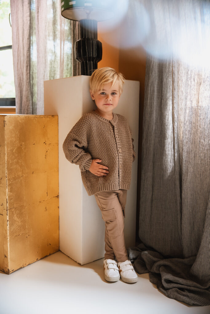 Chino brown melange with pockets
