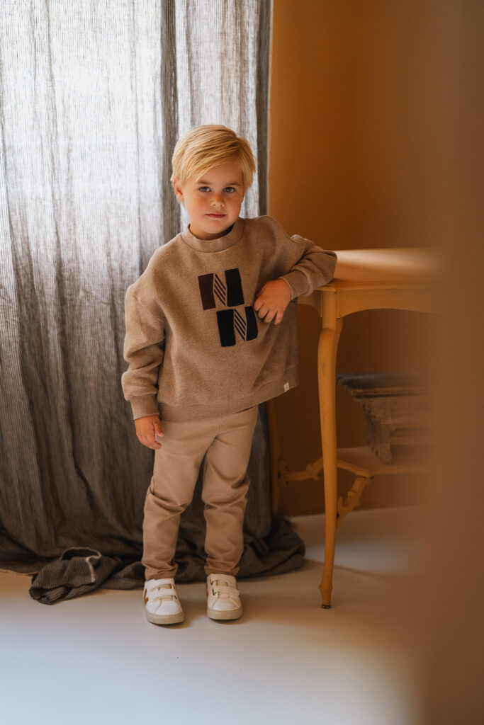 Chino brown melange