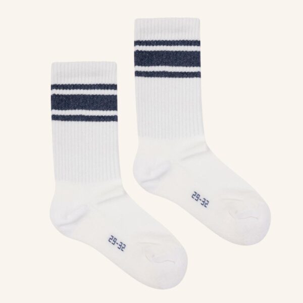 The beach sok navy stripe (kids & adults)