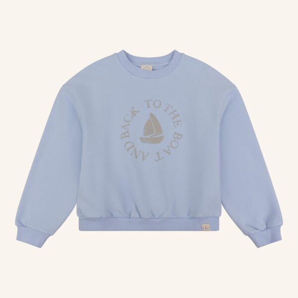 Oversized sweater blue boat