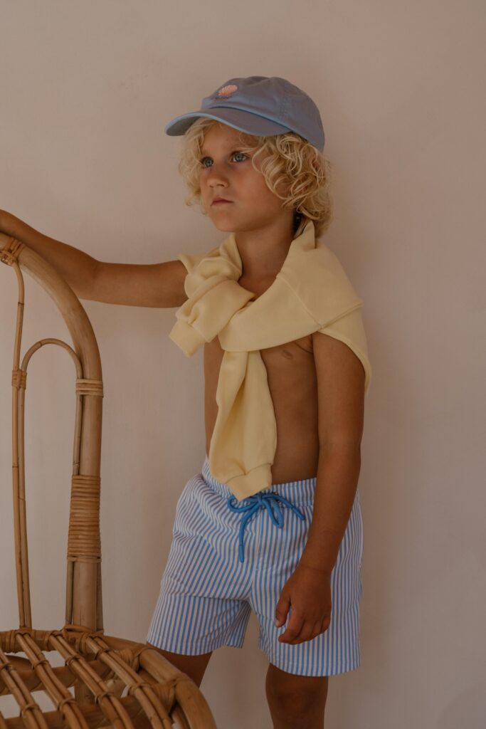 Youp swim pants blue stripe