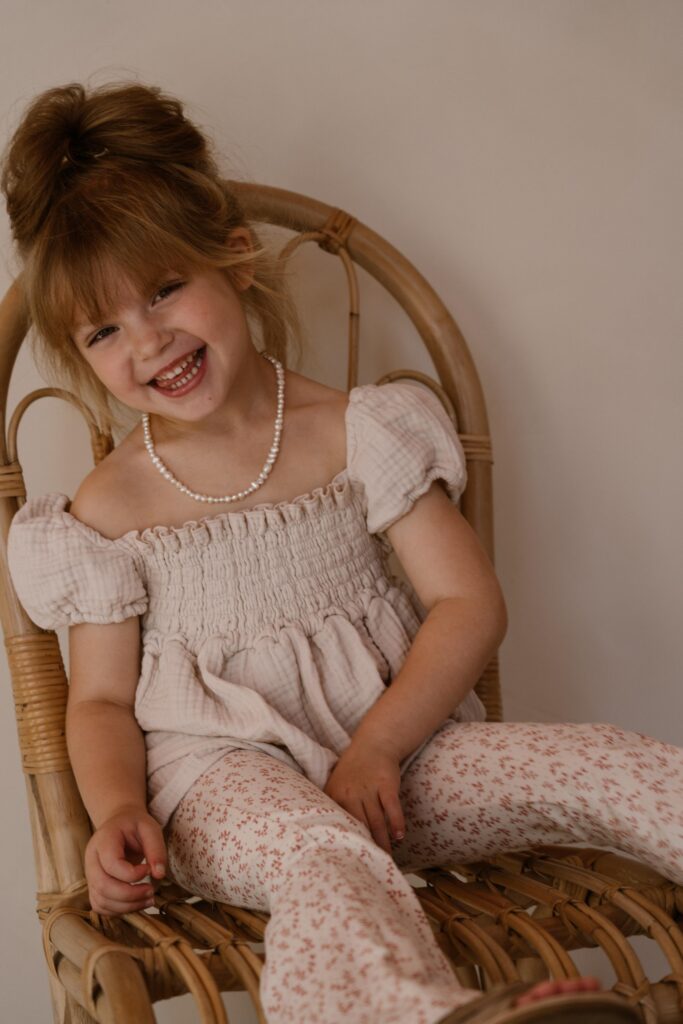 Emma top almond mousseline