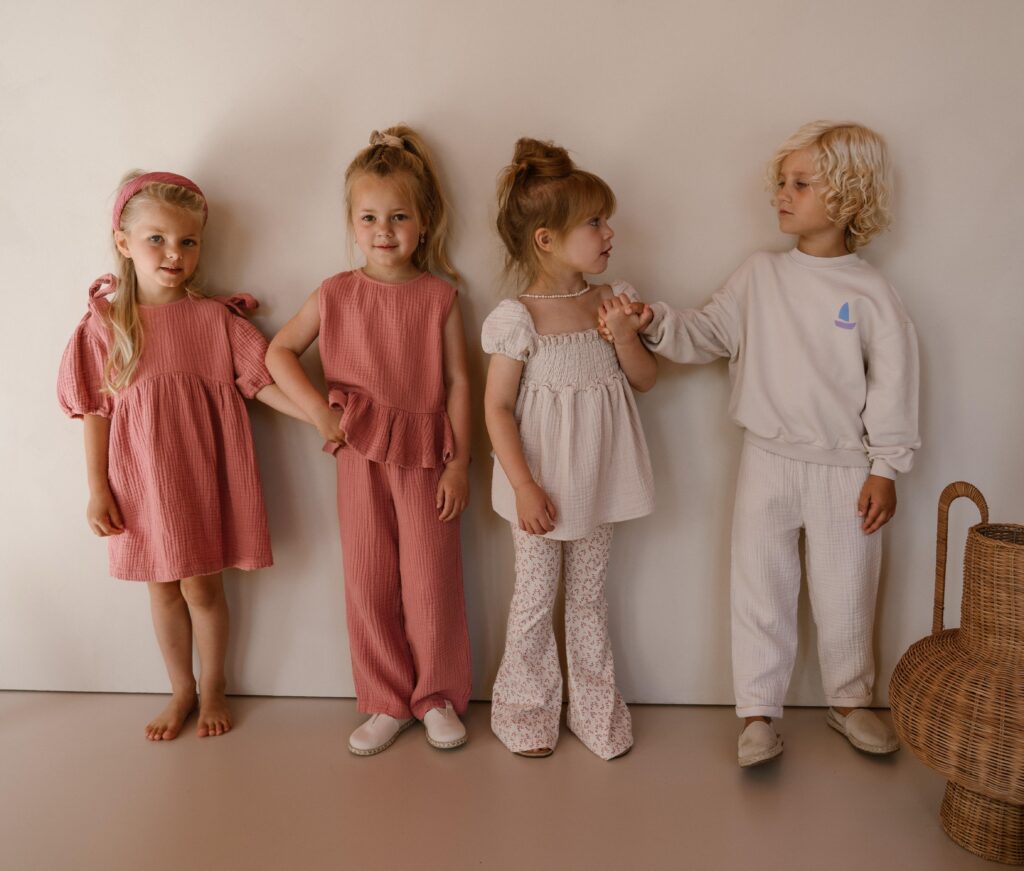 Guusje bow dress dusty rose