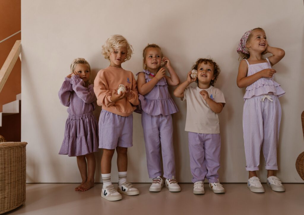 Faith skirt lila gold mousseline