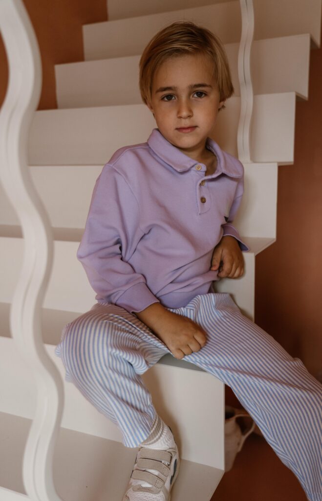 Scott polo sweater lila boat