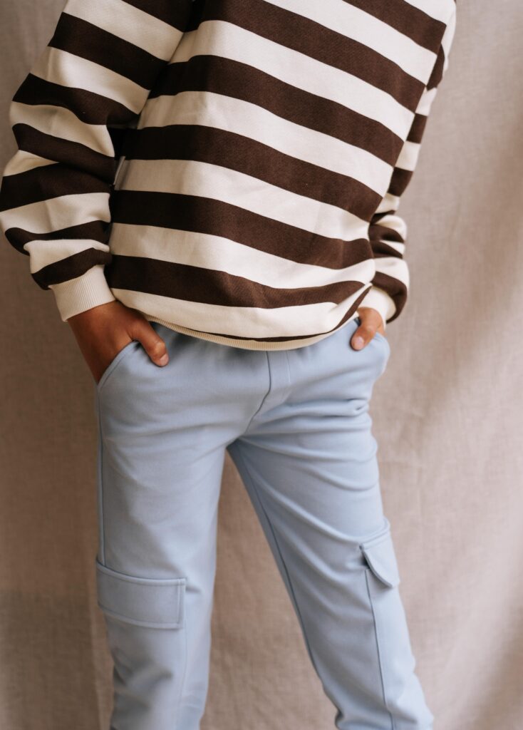 Jules sweater stripe darkbrown